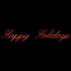 Happy Holidays Rope Light Sign