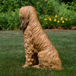 Outdoor dog statue