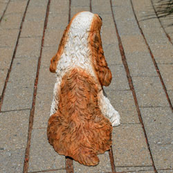 Outdoor dog statue