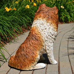 Outdoor dog statue