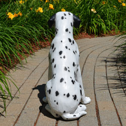 Outdoor Dalmatian statue