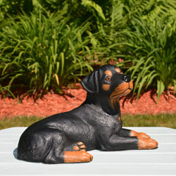 Resin Rottie puppy